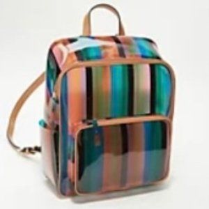 NWT Vince Camuto Striped Transparent Backpack